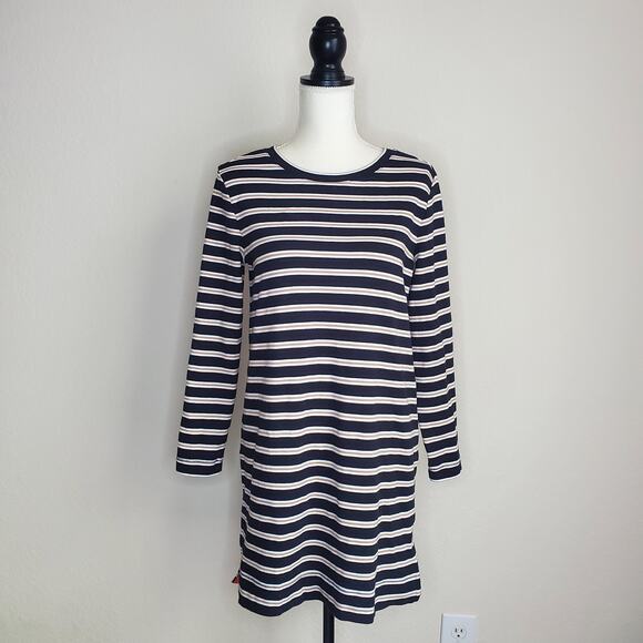 Lou & Grey Striped Knit Dress Medium - Picture 1 of 6